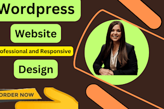 create wordpress website design and development