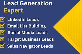 do b2b lead generation prospecting by linkedin and crunchbase