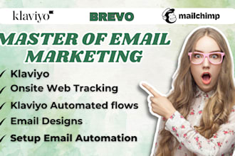 setup shopify klaviyo email marketing mailchimp campaign automation email flows