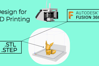 design 3d printed objects printable cad designs with stl or obj files