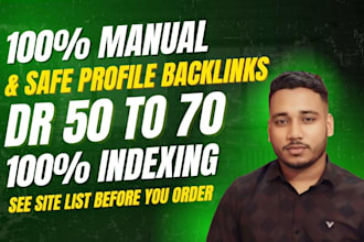 create manual do follow  profile backlinks for your website