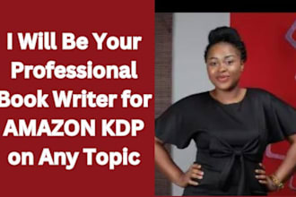 write your amazon bestselling books on any niches