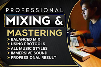 mix and master your song as a professional audio engineer