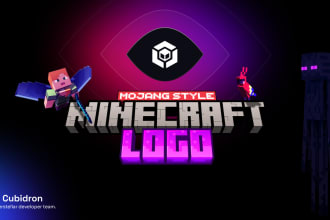 create minecraft style logo
