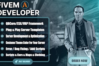 create or modify your fivem qbcore esx vrp server