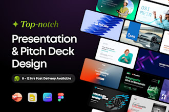 do powerpoint presentation design, pitch deck, google slides, figma