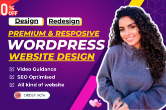 develop wordpress website blog design on bluehost godaddy siteground hostgator