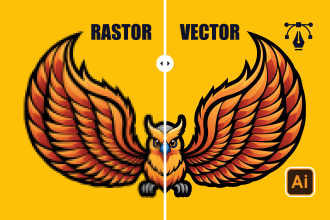 do vector tracing, edit, recreate your logo or image