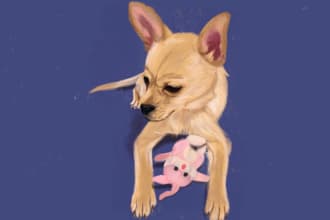 digital oil painting any animals or your pet