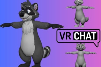 create 3d custom vrchat avatar vrc furry nsfw fursona nsfw