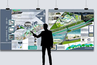 create stunning architectural presentational sheets