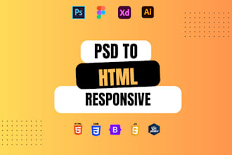 psd to HTML with responsive design using bootstrap