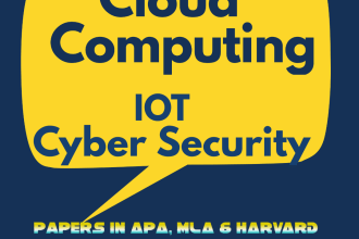 write cloud computing, iot papers ,cyber security and python codes