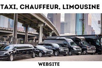 build taxi website, taxi booking website, chauffeur and limousine website