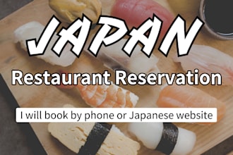 reserve restaurants for you in japan