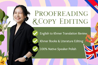 professionally proofread english to khmer