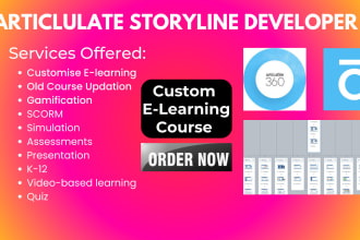design a scorm compliant elearning courses in articulate storyline