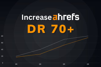 increase ahrefs domain rating dr70 plus with a safe way