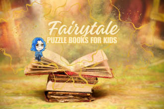 plan and write a fairytale inspired puzzle book for children