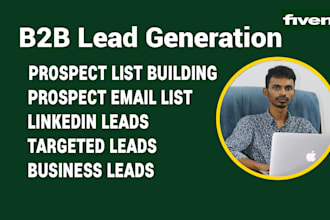 do targeted b2b lead generation, linkedin and web research