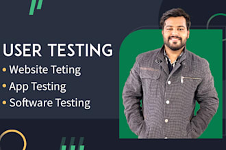 website testing, app testing, user testing