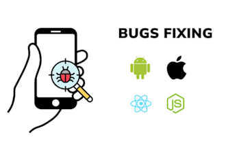 fix react native app bugs, react native app UI bug fixes