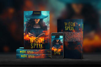 create horror, fantasy book cover, kdp book cover design