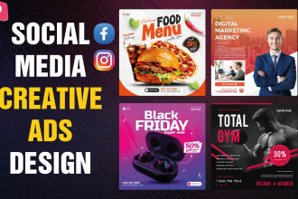 creative social meda post, facebook instagram linkedin ads