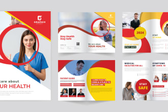 create a luxury trifold brochure, bifold brochure, flyer,
