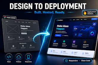 develop professional website using reactjs and firebase
