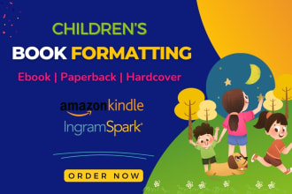 do childrens book formatting for amazon paperback and ingramspark
