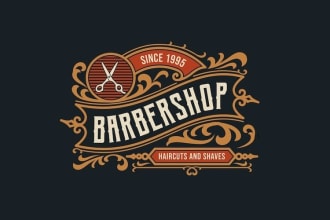 design barber shop, barber and beauty salon logo