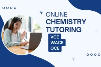 be your online chemistry tutor for vce, wace and qce