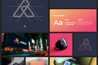 design modern logo and graphic charter to enhance your brand