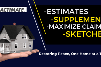 write your estimate in xactimate for your residential loss