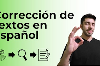 edit and proofread your spanish texts