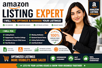 resolve amazon listing error or variation issue