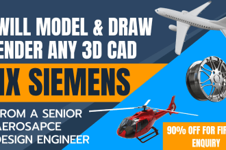 design cad 3d model step stl 3ds obj dxf dwg with nx12