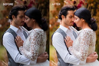 do wedding photo editing and lightroom photo editing