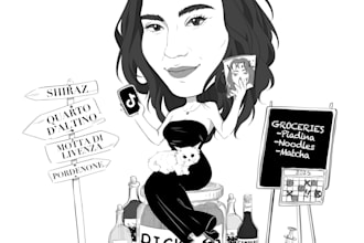 create funny caricature e papiro di laurea