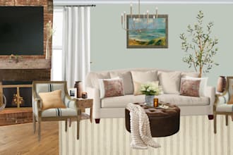 design a space on a full, staged, 2d design board, using purchasable items