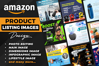 design attractive amazon product listing images
