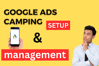 set up google ads campaign service for any category