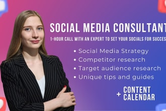 be your social media consultant and create social media strategy for your brand