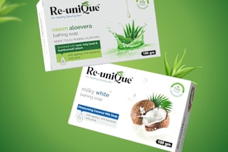 create a high end natural soap logo that can be revised indefinitely
