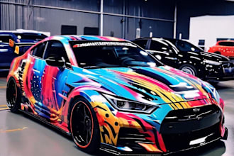 do create professional racing car wrap design
