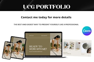 create an aesthetic ugc portfolio