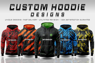 do all over custom sublimation hoodie design