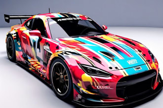 do racing car wrap design, racing car wrap, car wrap design,