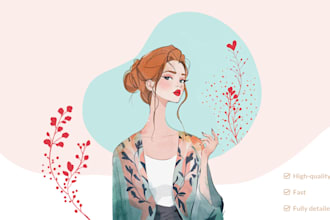draw professional fashion illustrations and sketches